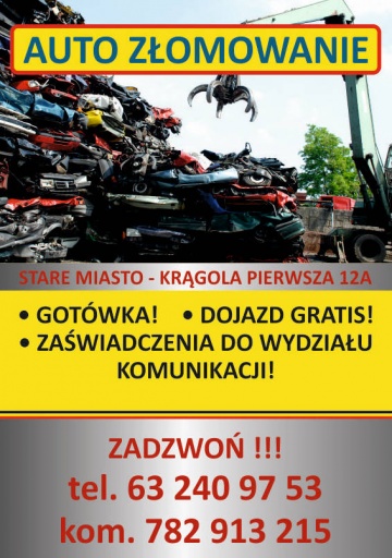 AUTO KASACJA KONIN/KOŁO/SŁUPCA/KALISZ/TUREK