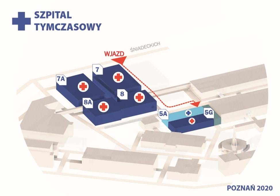 Dla pacjentów z Covid-19 działalność rozpocznie szpital tymczasowy w Poznaniu